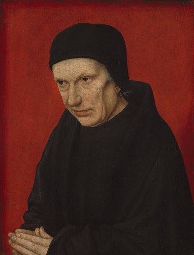 Portret van een geestelijke door French 15th Century