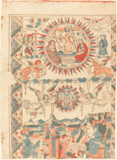 Sint Bonaventura aankomst en prediking in Lyon door French 15th Century