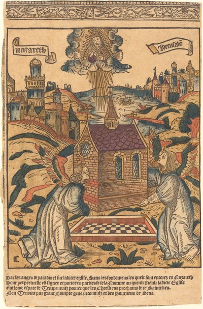 Het Vervoer van het Heilige Huis van Loreto door French 15th Century