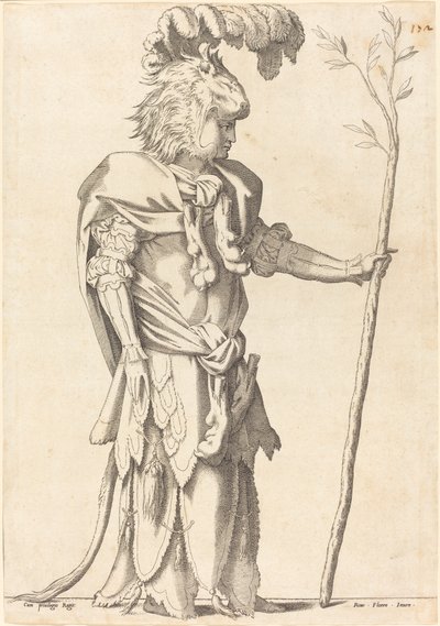 Figuur gekostumeerd als Hercules door French 16th Century