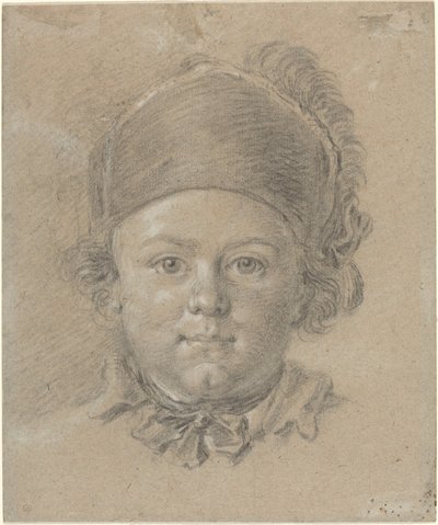 Een Jongen met een Militaire Pet door French 18th Century