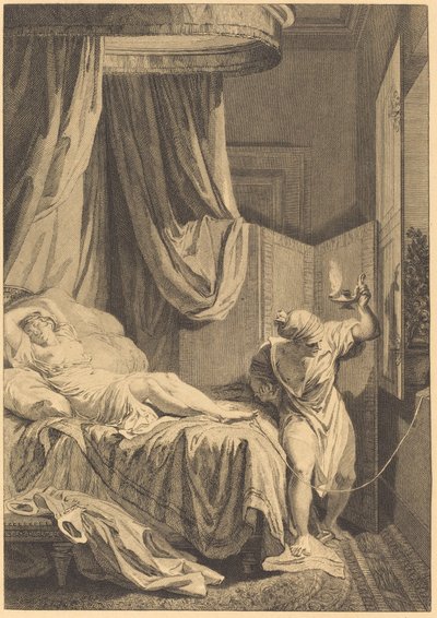De weddenschap van de drie kletskousen: De draad door French 18th Century