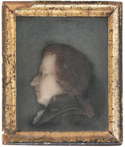 Portret van Wolfgang Amadeus Mozart 1756-1791, ca. 1778 door French Master