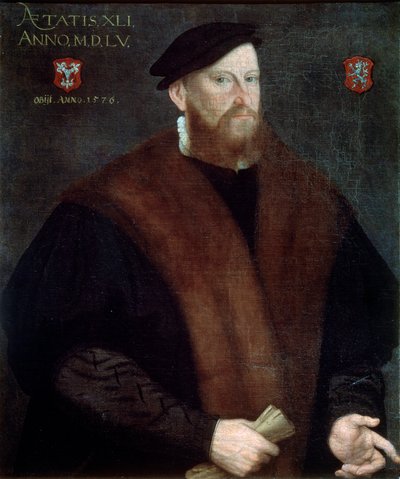 Portret van een Oudere Man, 1576 door French Master