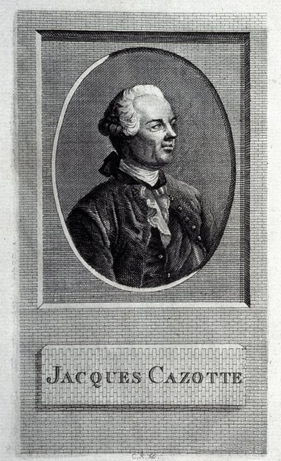 Portret van de auteur Jacques Cazotte 1720-1792 door French Master