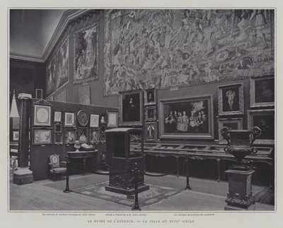 18e-eeuwse kamer in het Museum van de Kindertijd in het Petit Palais, Parijs door French Photographer
