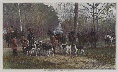 Een kruispunt in het Foret de Rambouillet, Frankrijk door French Photographer