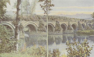 Airvault, Vernay Brug, Centrale deel door French Photographer
