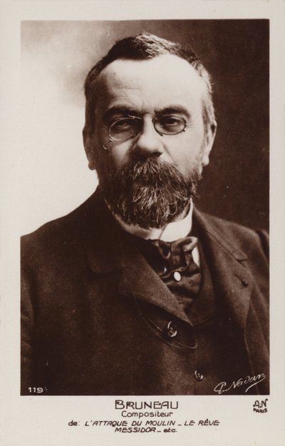 Alfred Bruneau, Franse componist (1857-1934) door French Photographer