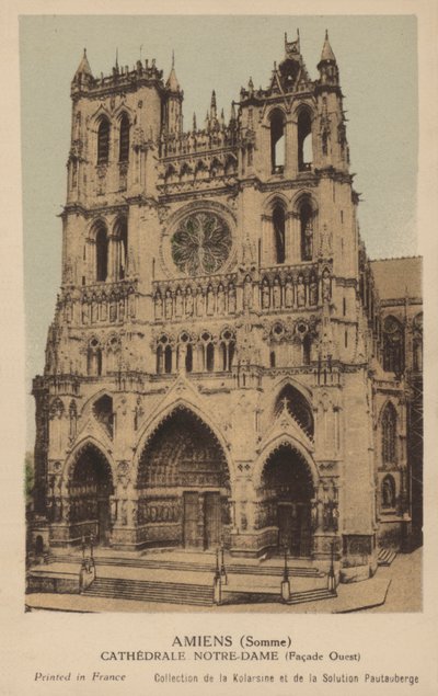 Amiens, Kathedraal Notre Dame door French Photographer