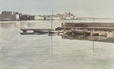 Antibes, Vestingwerken en oud Kasteel, Uitzicht vanaf de Haven door French Photographer