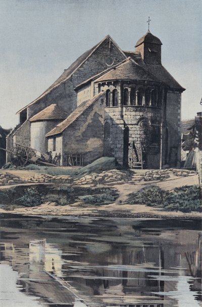 Ardentes, Kerk, Zuidkant door French Photographer