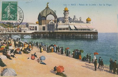 Strand en Palais de la Jetee, Nice door French Photographer