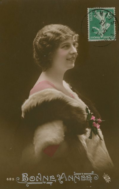 Bonne Annee. Franse nieuwjaarskaart verzonden in 1913 door French Photographer