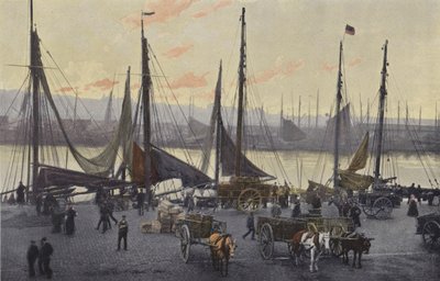 Boulogne-sur-Mer, Voorbereidingen voor de haringvisserij door French Photographer