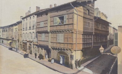 Bourg, Spaans huis, op de hoek van Gambetta- en Regeringsstraat door French Photographer