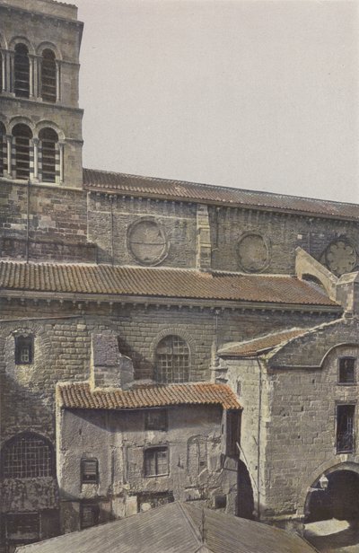 Brioude, Kerk Saint-Julien, Zuidportaal door French Photographer