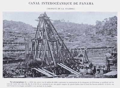 Interoceanisch Kanaal van Panama, Werkzaamheden bij de Culebra door French Photographer