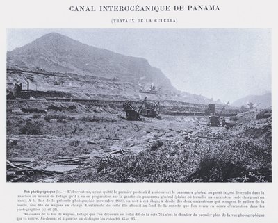 Interoceanisch Kanaal van Panama, Werkzaamheden bij de Culebra door French Photographer
