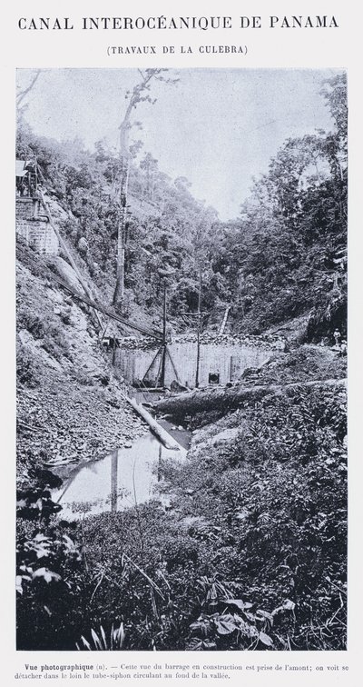 Interoceanisch Kanaal van Panama, Werkzaamheden bij de Culebra door French Photographer