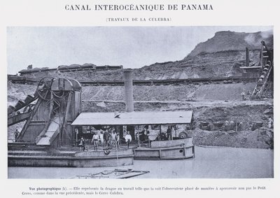 Interoceanisch Kanaal van Panama, Werkzaamheden bij de Culebra door French Photographer