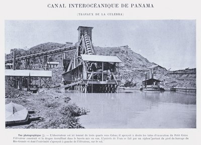 Interoceanisch Kanaal van Panama, Werkzaamheden bij de Culebra door French Photographer