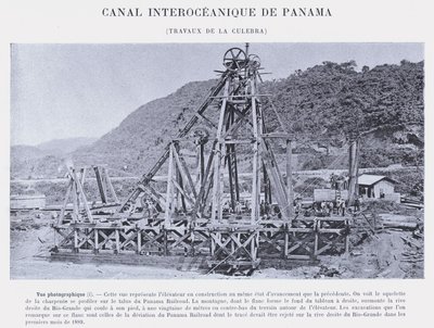 Interoceanisch Kanaal van Panama, Werkzaamheden bij de Culebra door French Photographer