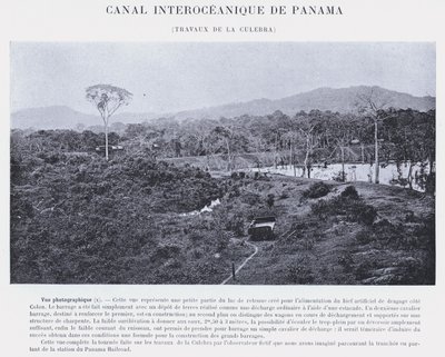Interoceanisch Kanaal van Panama, Werkzaamheden bij La Culebra door French Photographer