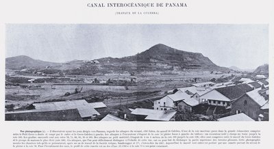 Interoceanisch Kanaal van Panama, Werkzaamheden bij La Culebra door French Photographer