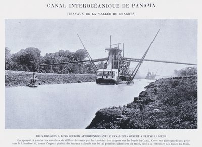 Interoceanisch Kanaal van Panama, Werkzaamheden in de Vallei van de Chagres door French Photographer