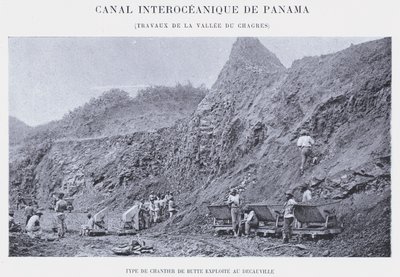 Interoceanisch Kanaal van Panama, Werkzaamheden in de Vallei van Chagres door French Photographer