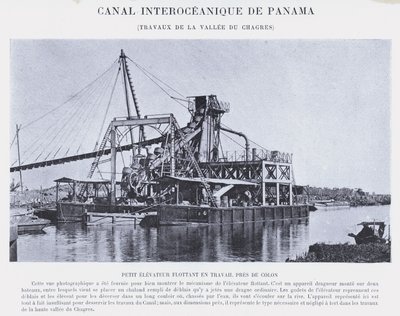 Interoceanisch Kanaal van Panama, Werkzaamheden in de Vallei van Chagres door French Photographer