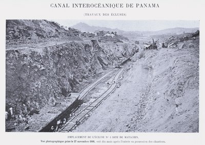 Interoceanisch Kanaal van Panama, Werkzaamheden bij de Sluizen door French Photographer