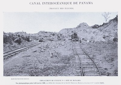 Interoceanisch Kanaal van Panama, Werkzaamheden bij de Sluizen door French Photographer