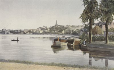 Castelnaudary, Algemeen overzicht genomen vanaf het Grote Bassin door French Photographer