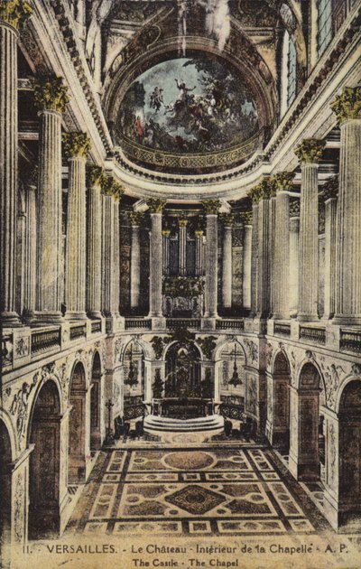 Kapel van het Paleis van Versailles door French Photographer