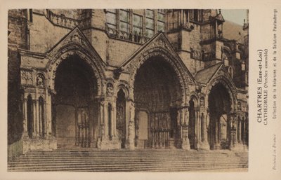 Chartres, Eure-Et-Loir, Kathedraal, Portaal Ensemble door French Photographer