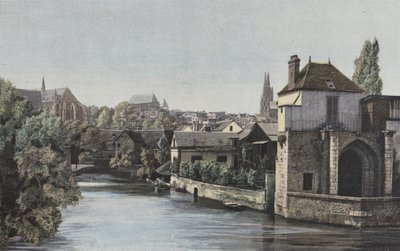Chartres, Uitzicht vanaf de Courtillebrug door French Photographer