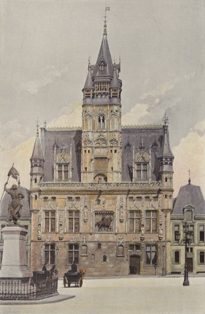 Compiegne, stadhuis door French Photographer