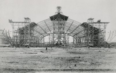 Bouw van de Galerie des Machines voor de Exposition Universelle van 1889 door French Photographer