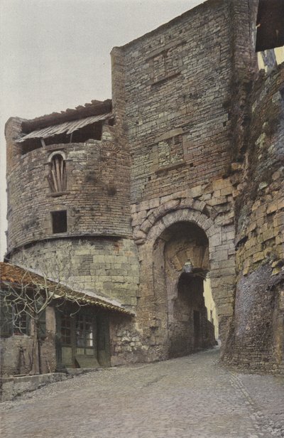 Cordes, Stadspoort door French Photographer
