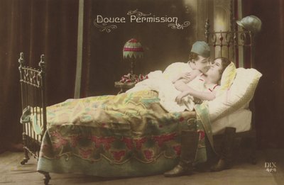 Koppel dat in bed kust door French Photographer