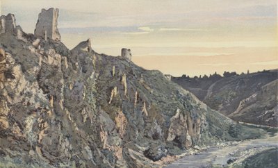 Crozant, Ruïnes van het Kasteel aan de Creuse, Noordoostzijde door French Photographer