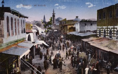 Damascus, Bazaar door French Photographer