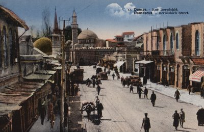 Damascus, Derwishiehstraat door French Photographer