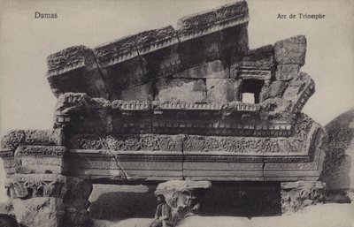 Damascus, Triomfboog door French Photographer