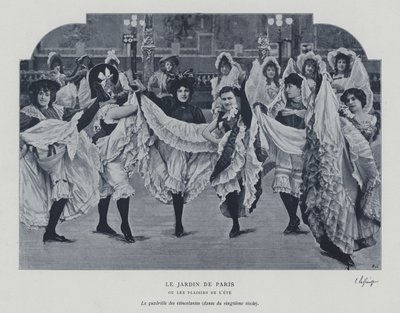 Dansers in de Jardin de Paris door French Photographer