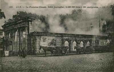 Dax - warme waterbron (dagelijkse stroom: 2400000 liter bij 64 graden) door French Photographer