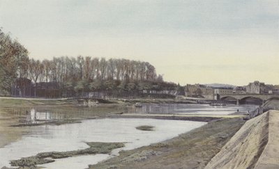 Dax, De Adour stroomopwaarts van de stadsbrug door French Photographer
