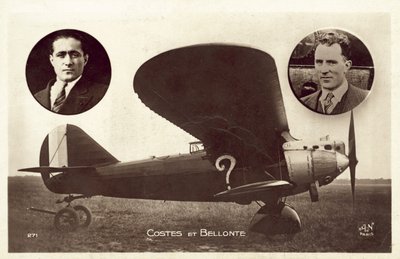 Dieudonné Costes en Maurice Bellonte, Franse vliegers door French Photographer